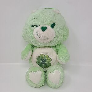 1983 Kenner Care Bears Good Luck Bear 15” Vintage Plush Stuffed Animal Winking